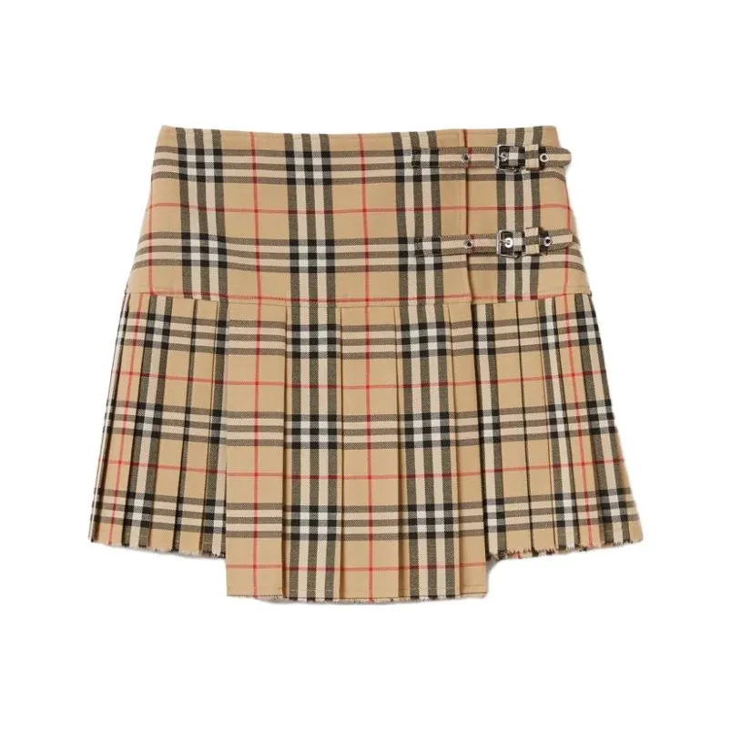 Burberry Casual Short Skirts Women's Brown