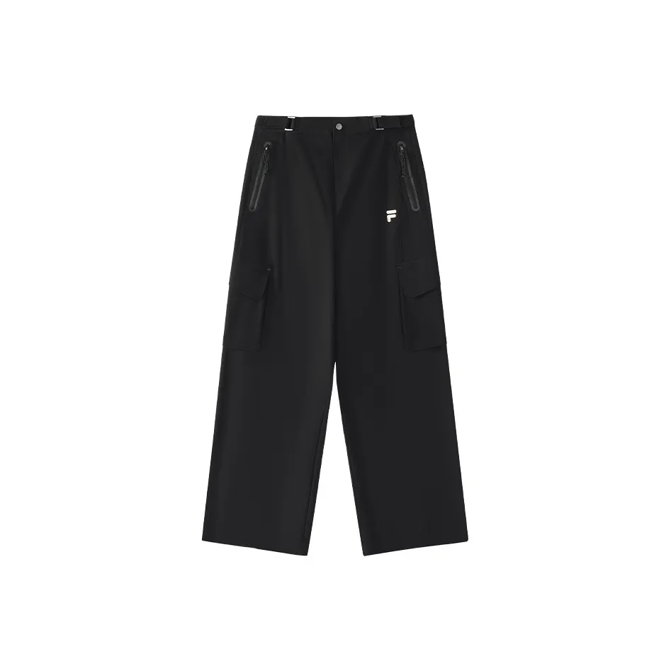 FILA FUSION URBAN TECH Карго Брюки Женские Глубокий Черный
