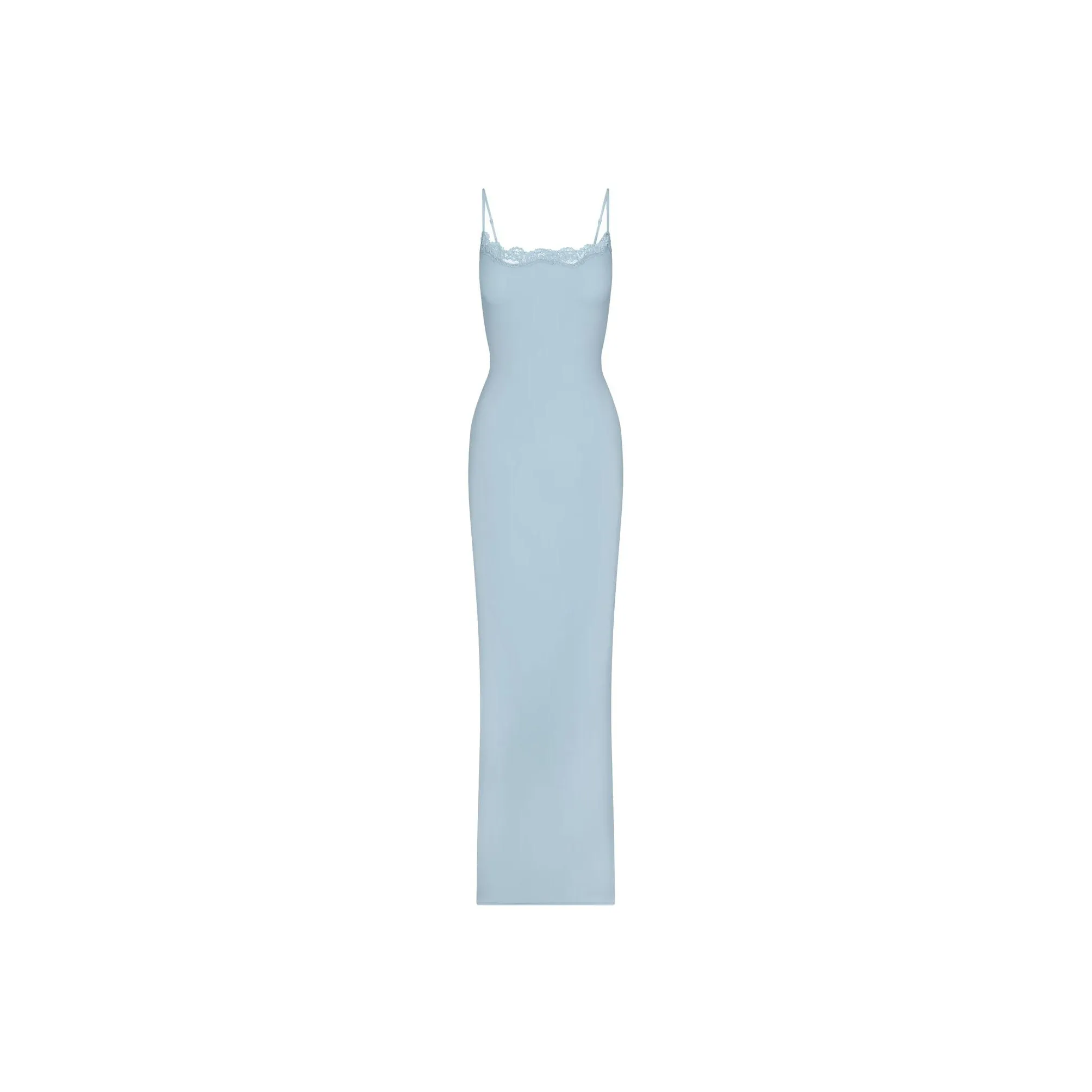 SKIMS Wedding Dress Series FITS EVERYBODY LACE LONG SLIP DRESS Slip Dress Women's DENIM/Denim