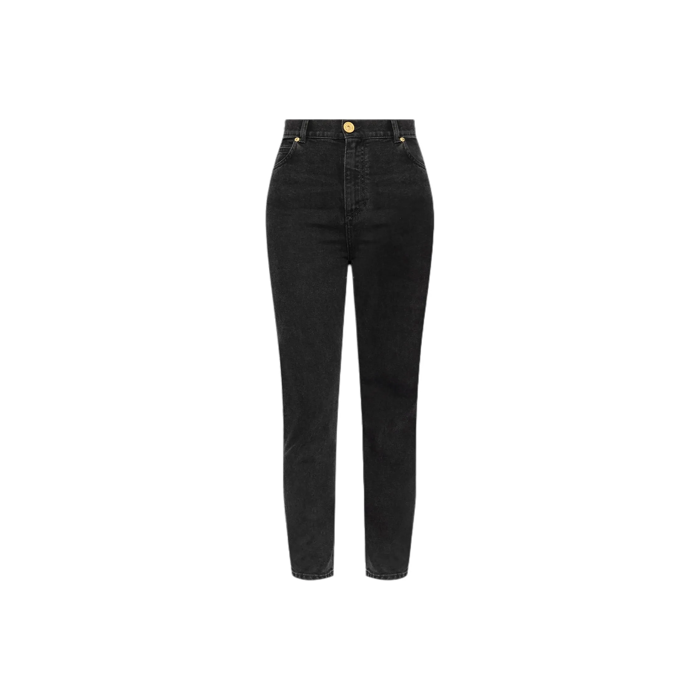 BALMAIN High Waisted Skinny Jeans