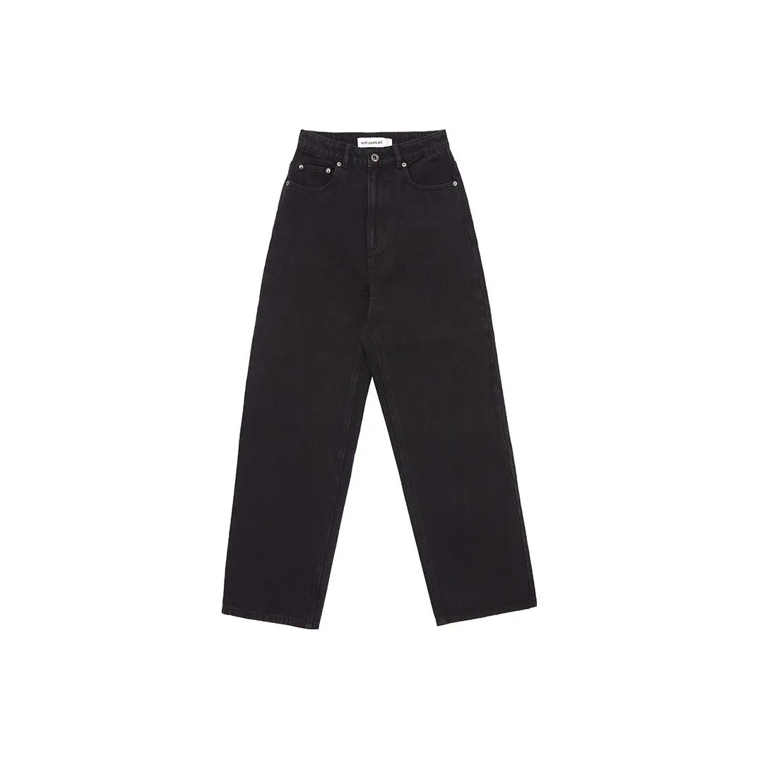 Self Портрет Черные Женские Джинсы