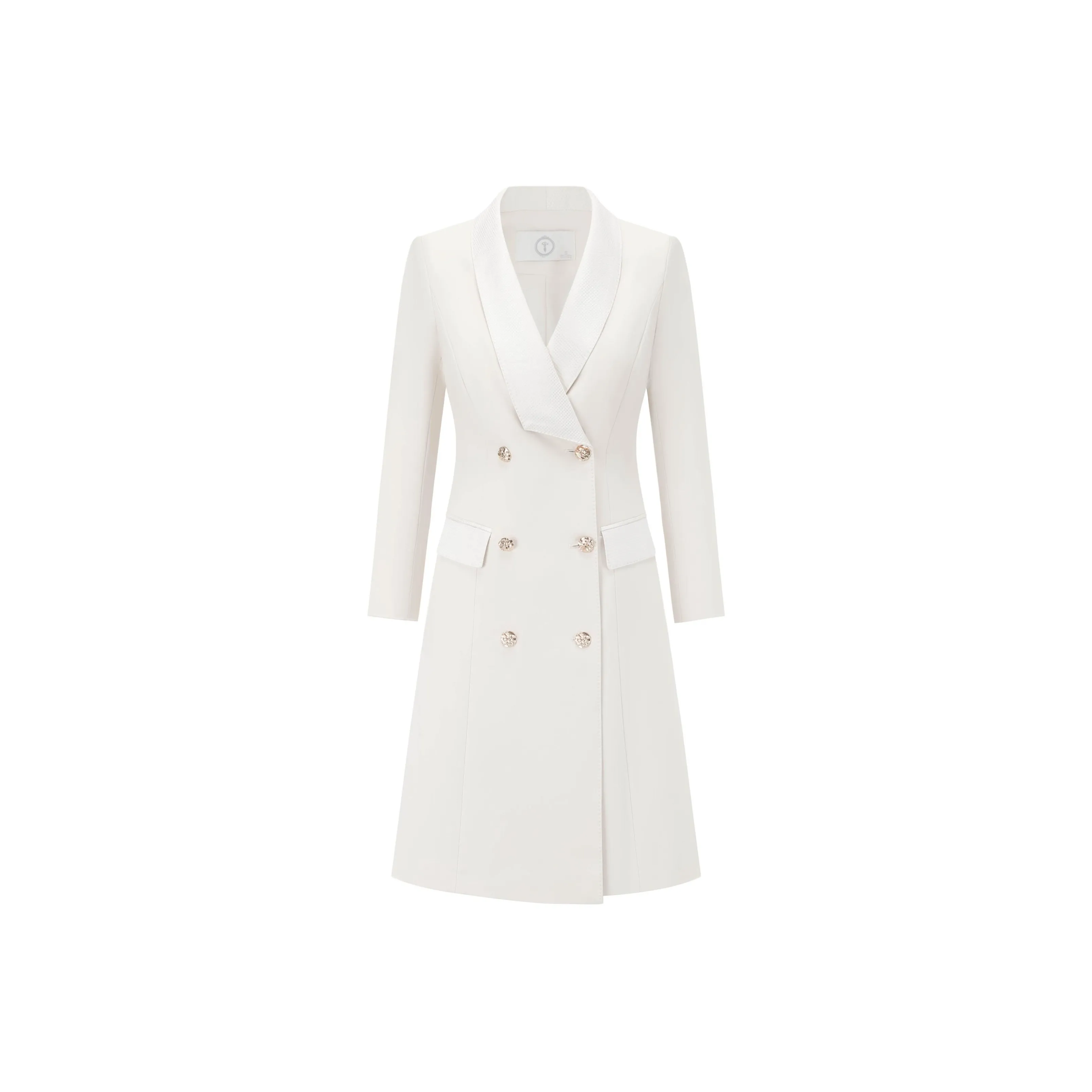 ONE SHALLOW Длинное платье с длинным рукавом женское бежевый