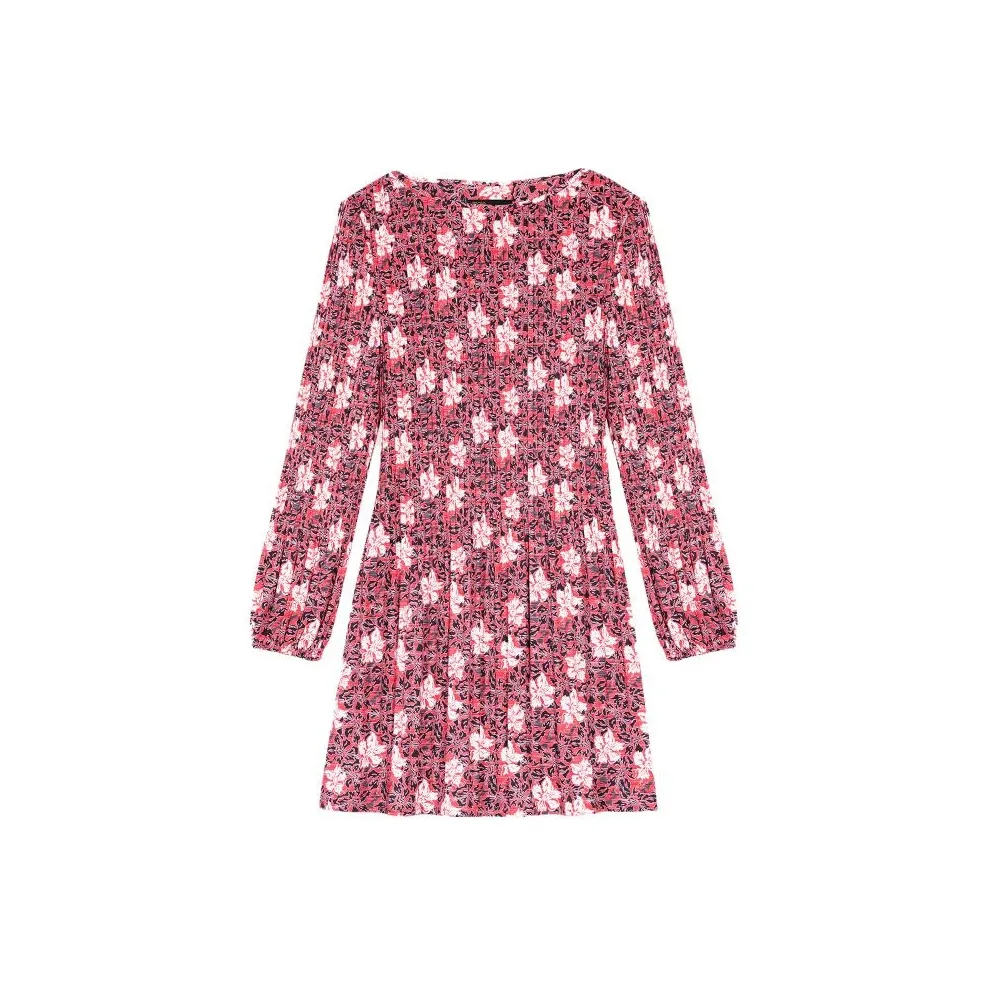 Maje Длинное платье с длинными рукавами женское многоцветное