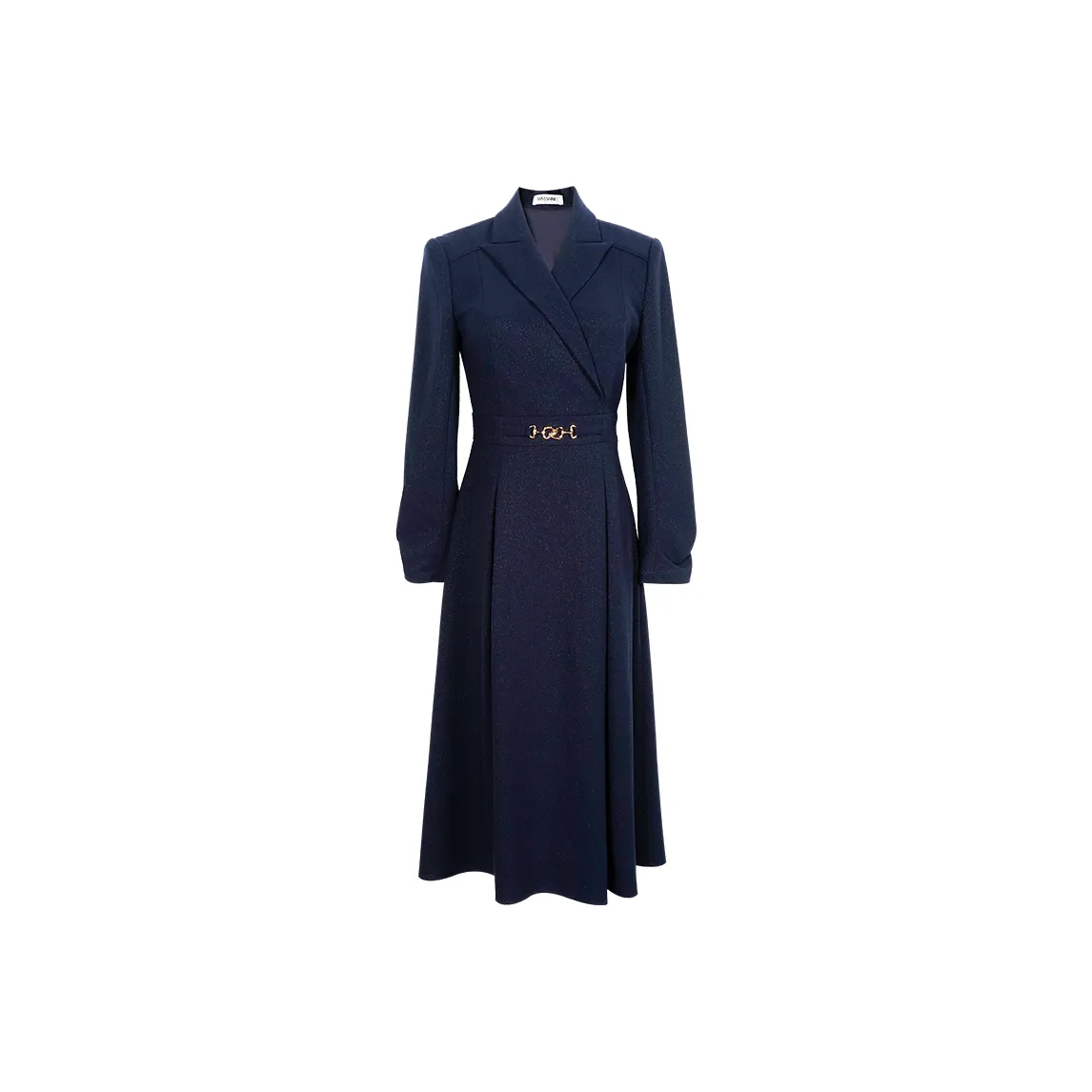MISSSHINE Long Sleeved Dresses Women's Navy Blue