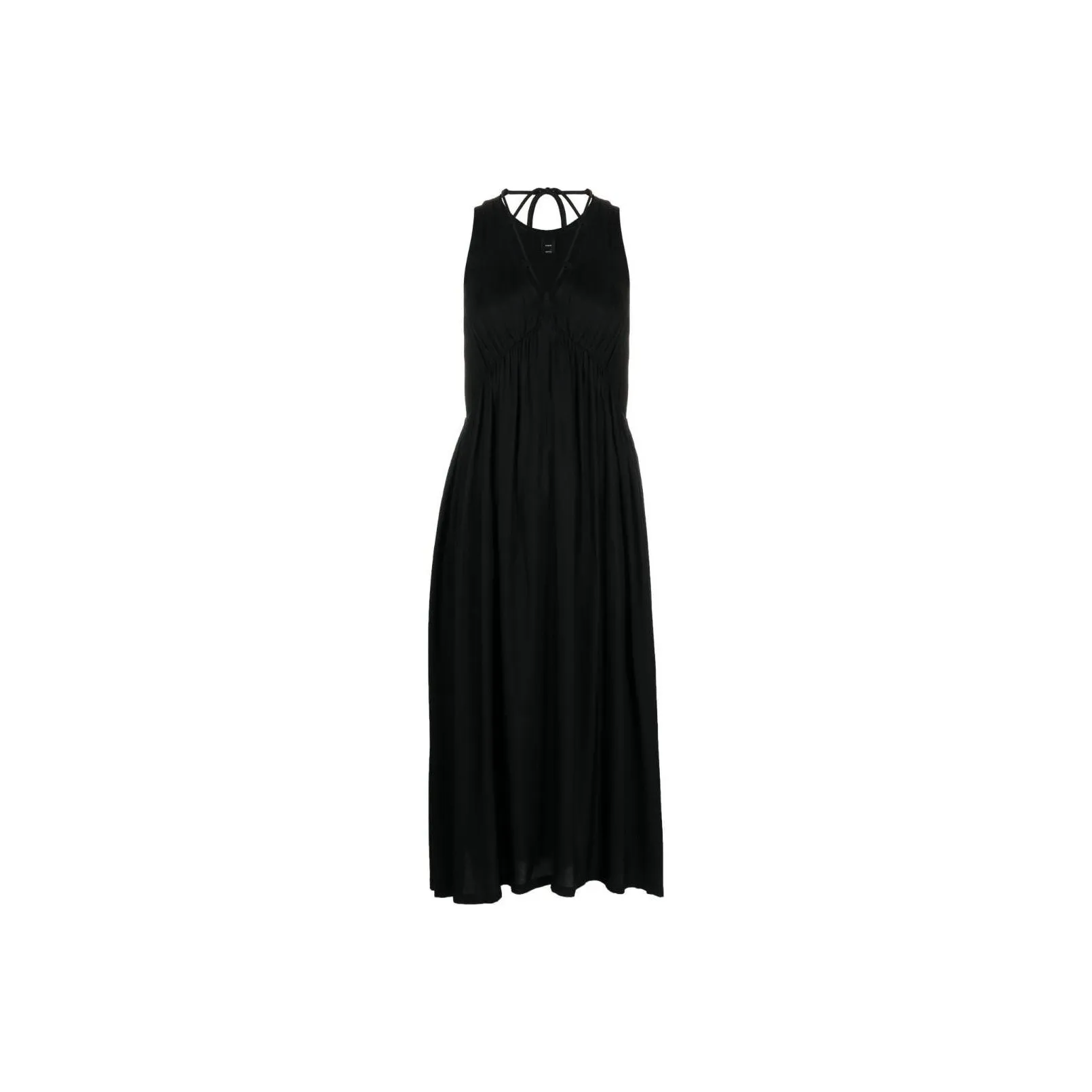 PINKO SS24 Sleeveless Dress Women's Black PINKO SS24 Без рукавов Платье Женское Черное