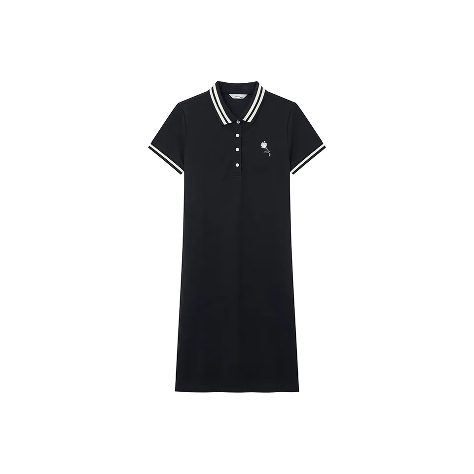 HAZZYS Short Sleeved Dress Women's Navy Blue