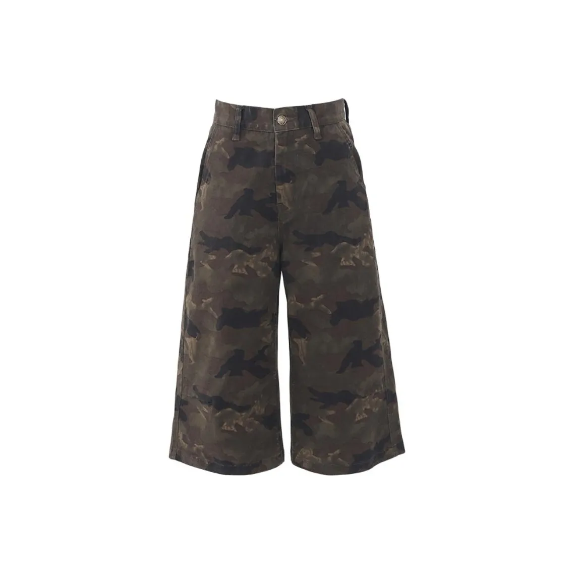 MPOX Jeans Women's Camouflage Capri Pants