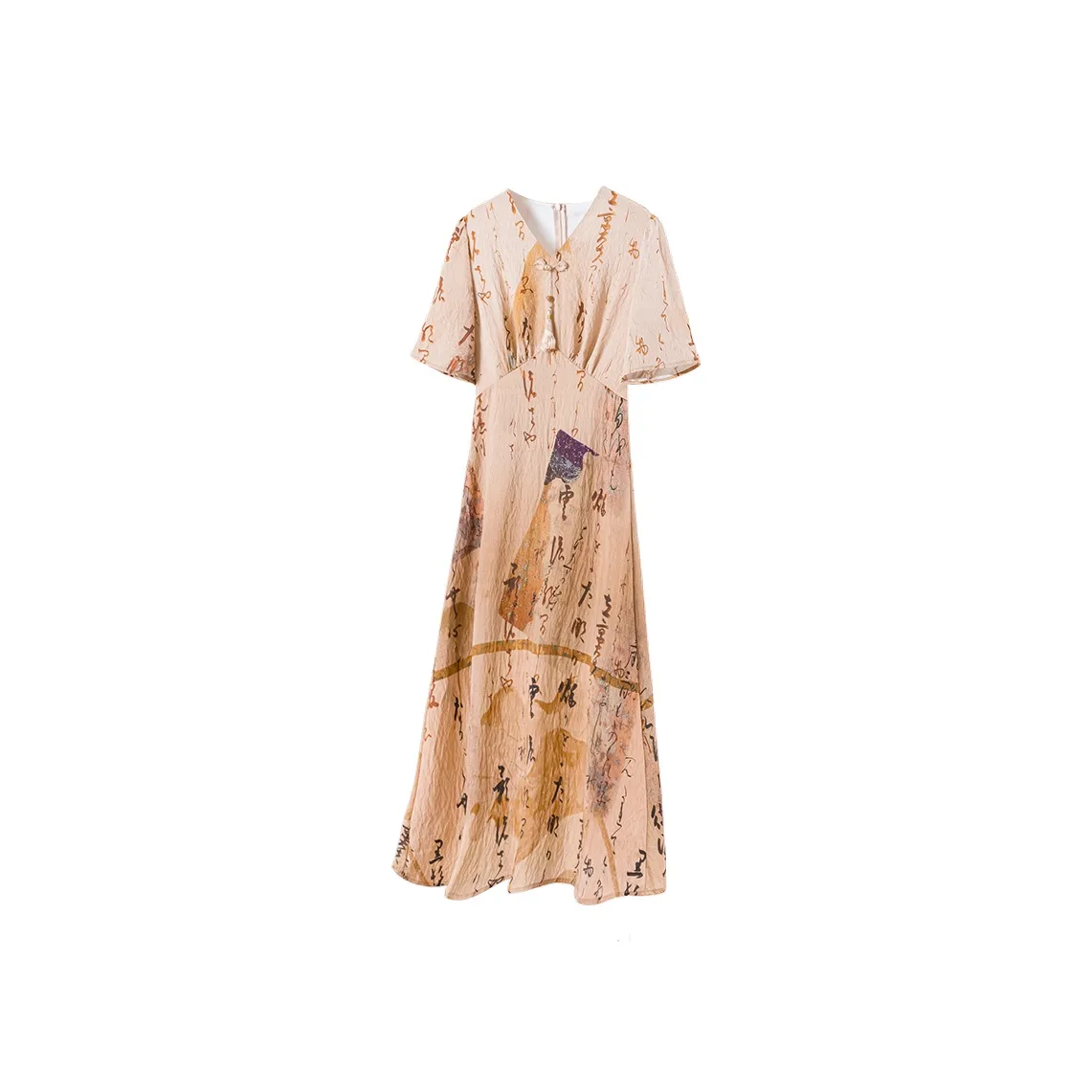 FORTEI Короткий рукав Платье Женское Ancient Коричневый