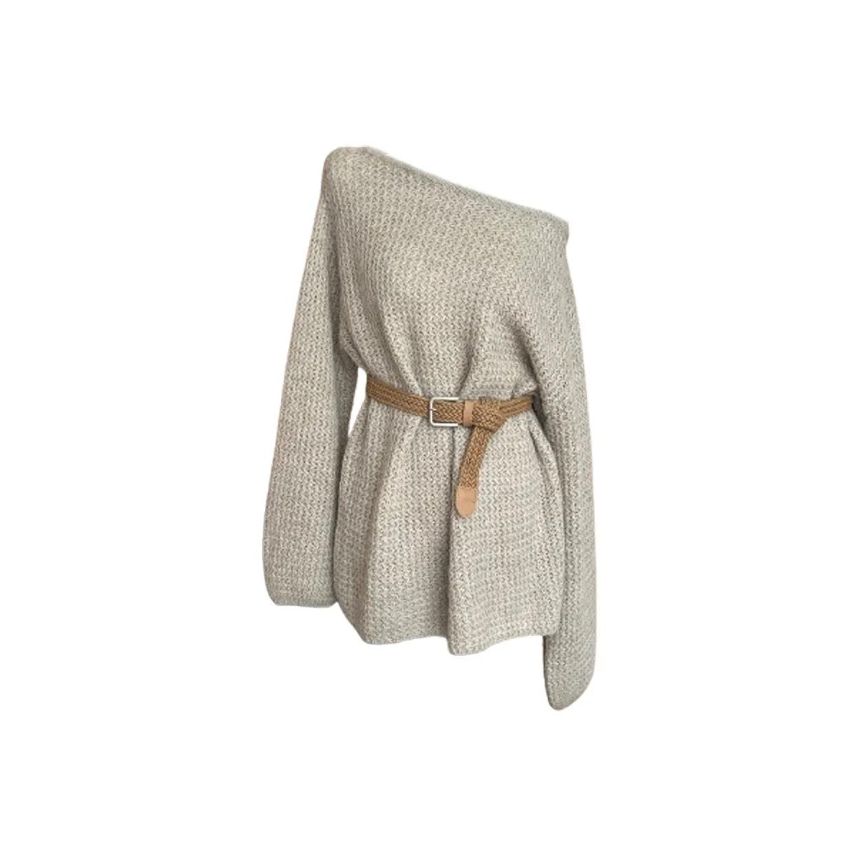 BDGU Длинное платье с длинными рукавами женское хаки