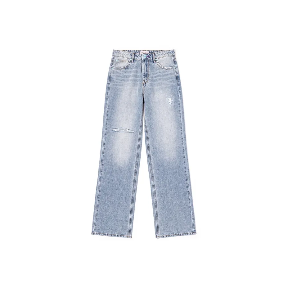 Lee совместный бренд SS25 Джинсы Женские Светло-Синий