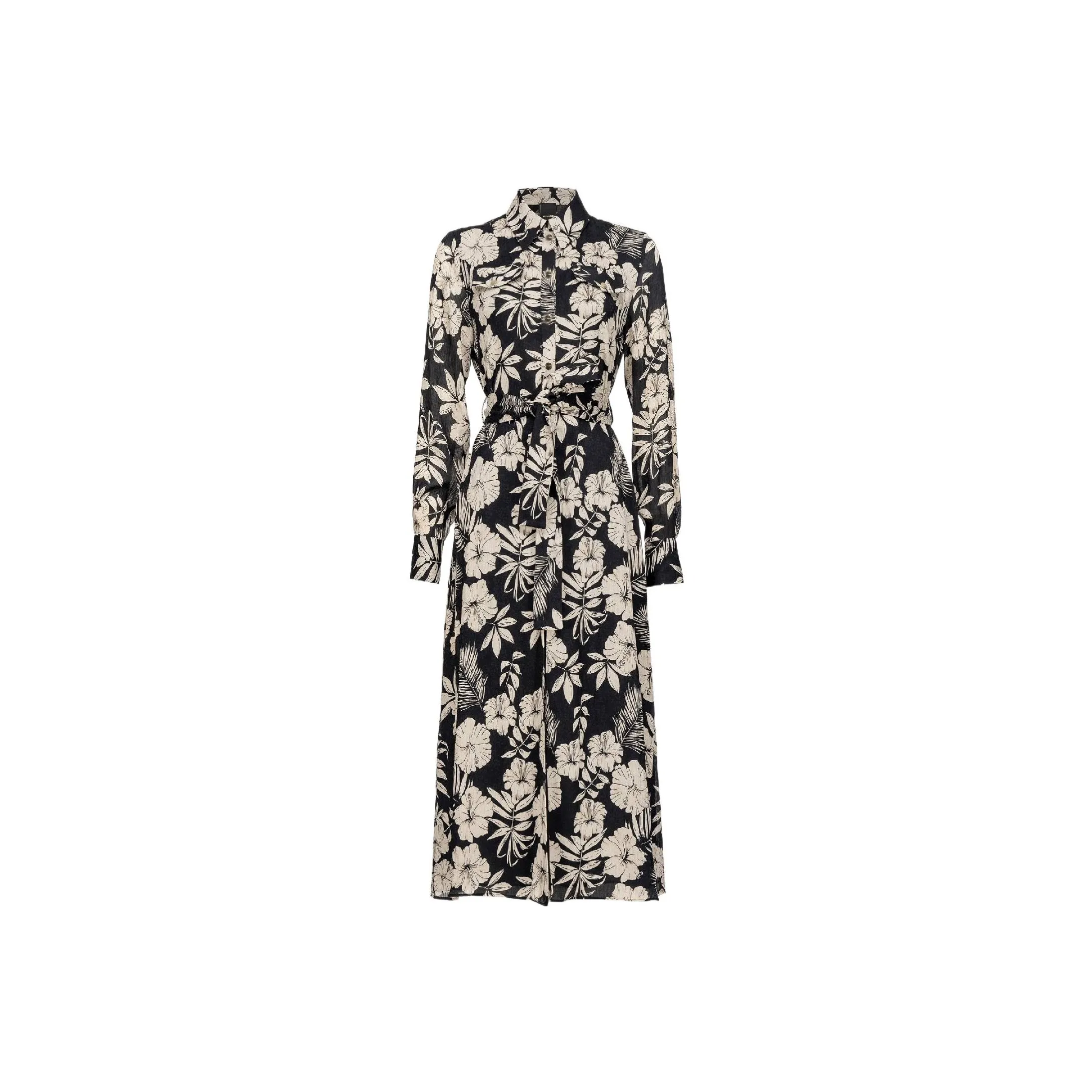 PINKO SS23 Long Sleeved Dress Women's Black