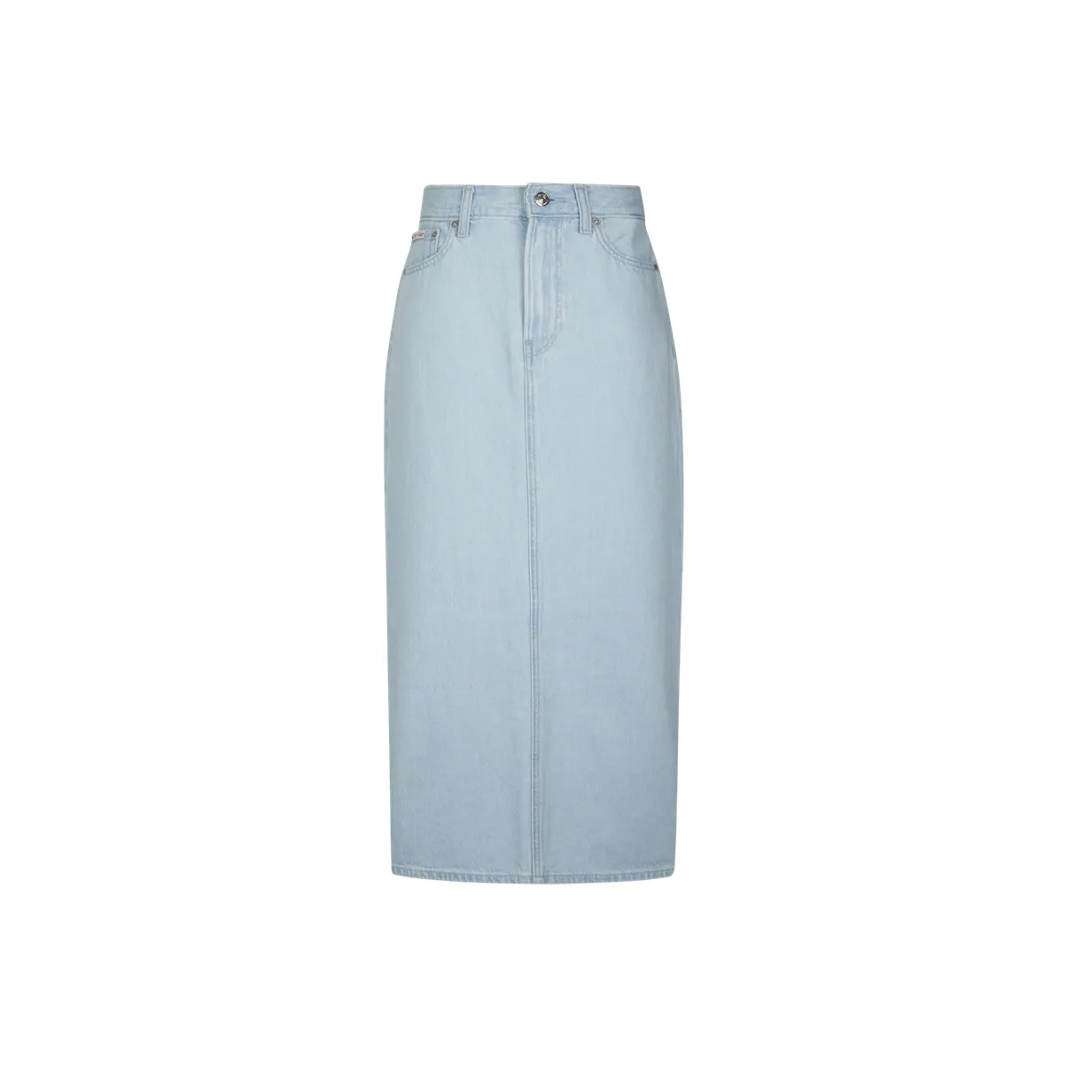 CALVIN KLEIN SS25 Denim Long Skirt Women's Denim Light Blue