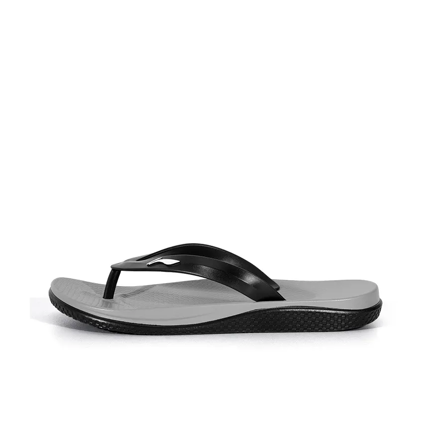 Подкладка Slip-resistant устойчивая к истиранию шлепанцы мужской черный серый