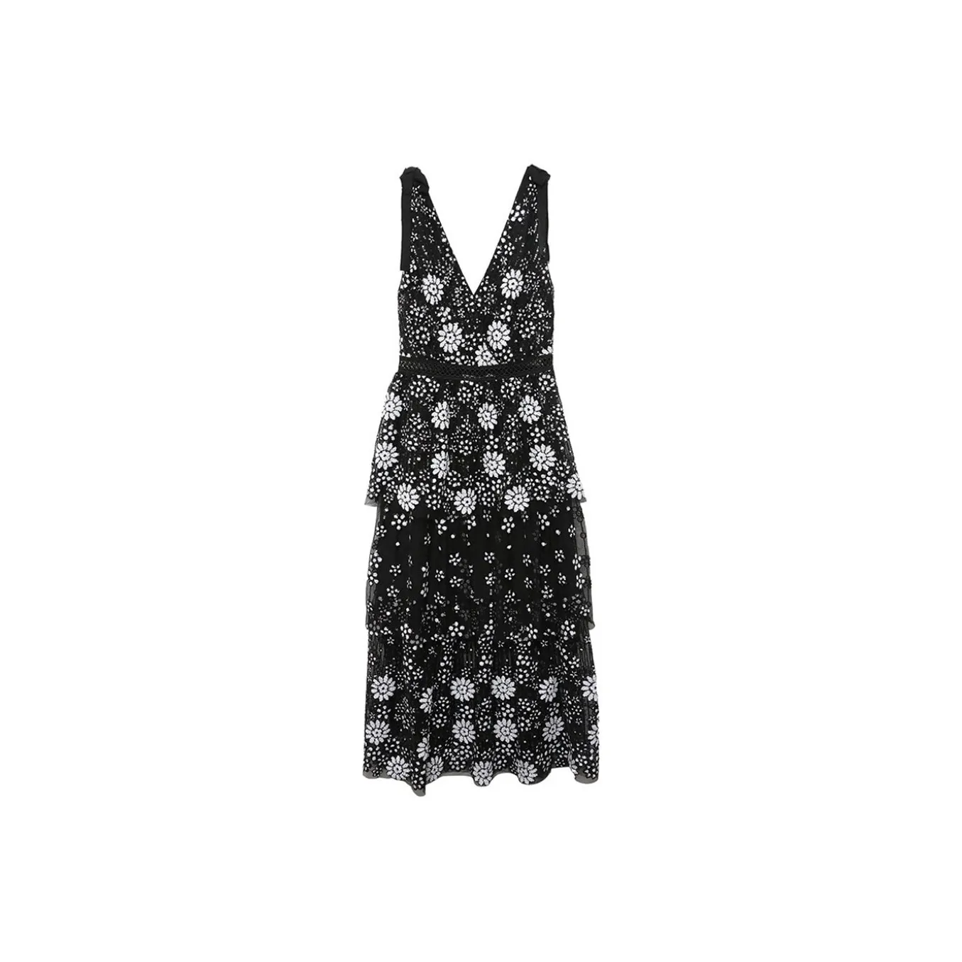 Self portrait Sleeveless Dress Women's Black