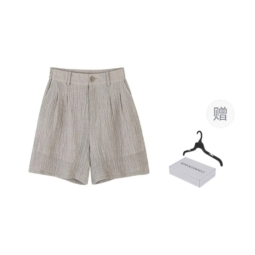 COMMON VALUE 'Riverbank La Jetee' Casual Shorts Unisex Rain Soaked Linen