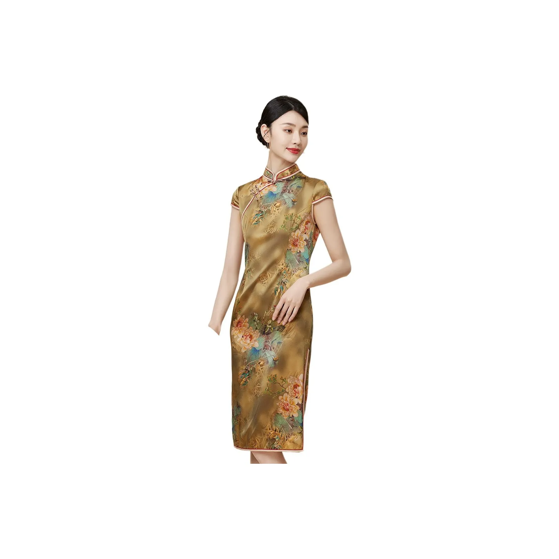 H YXIANG Весна Короткий рукав Платье Женское