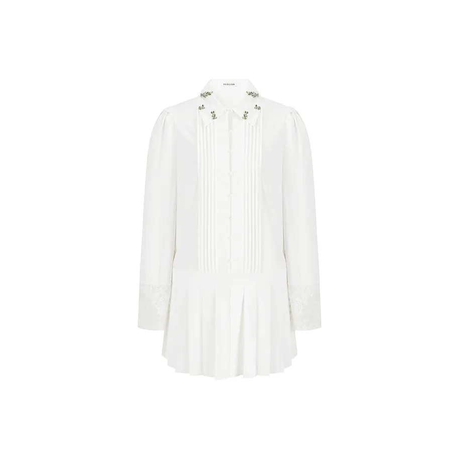HERLIAN Long Sleeved Dress Women's White