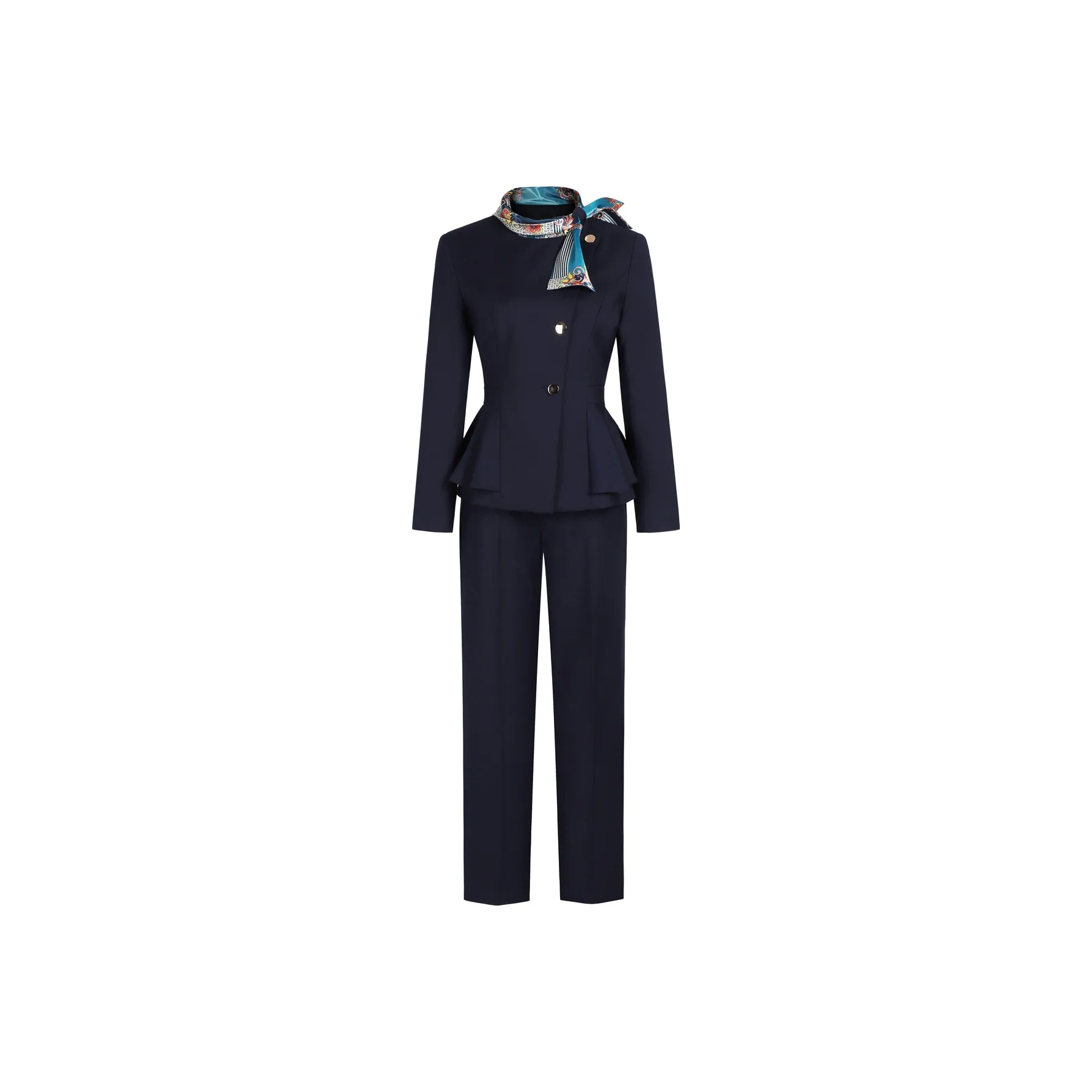 DonnaZilan Бизнес-костюм женский темно-синий