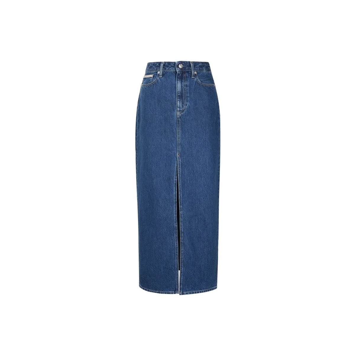 CALVIN KLEIN SS25 Denim Long Skirt Women's Denim Blue