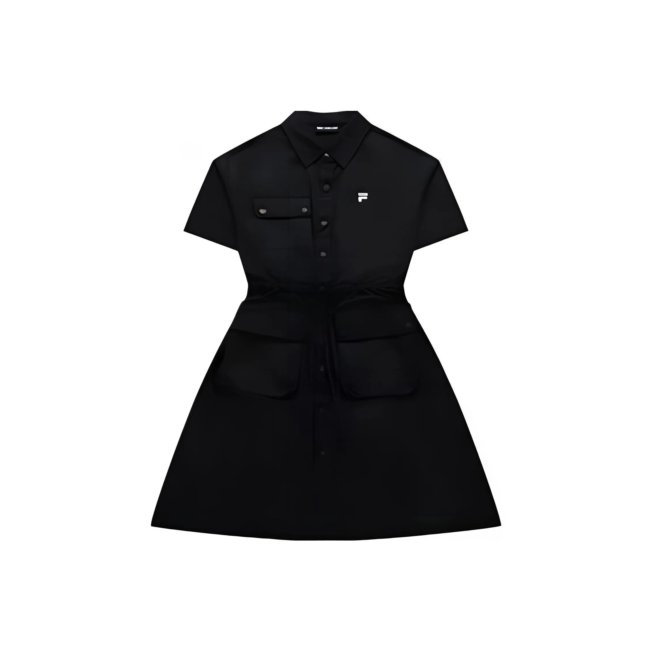FILA FUSION SS24 Short Sleeved Dress Women's Jet Black