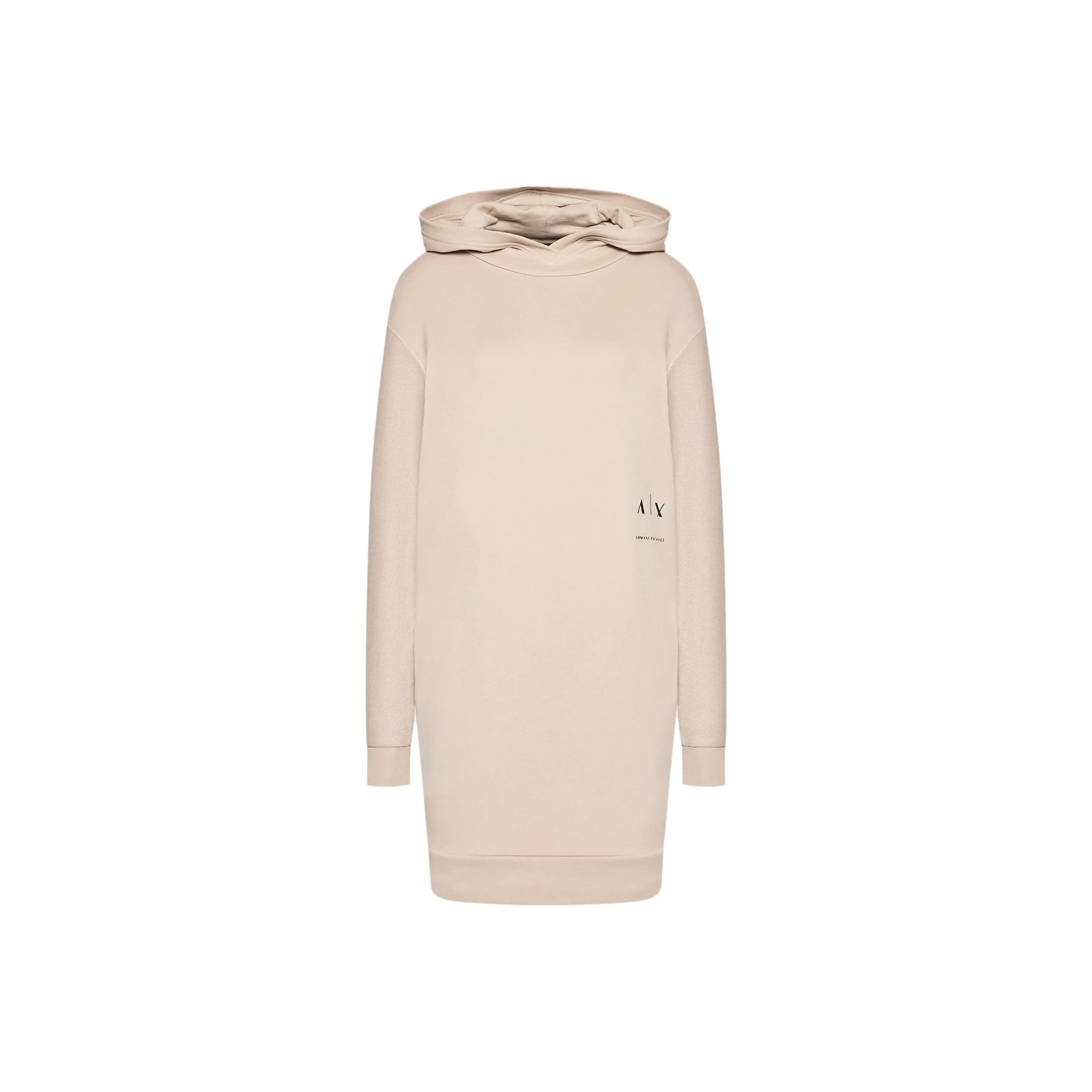 ARMANI EXCHANGE Темно-бежевое Женское Длинное Платье с Рукавами