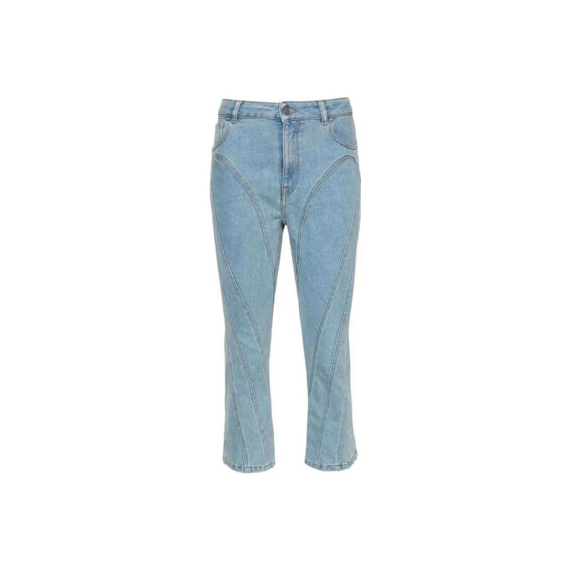 Mugler Denim Stretch Jeans 'Light Blue'