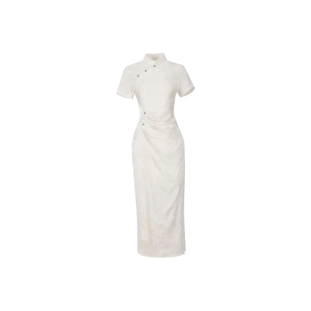 QUIET ANGEL Short-Sleeved Dresses Women's Apricot