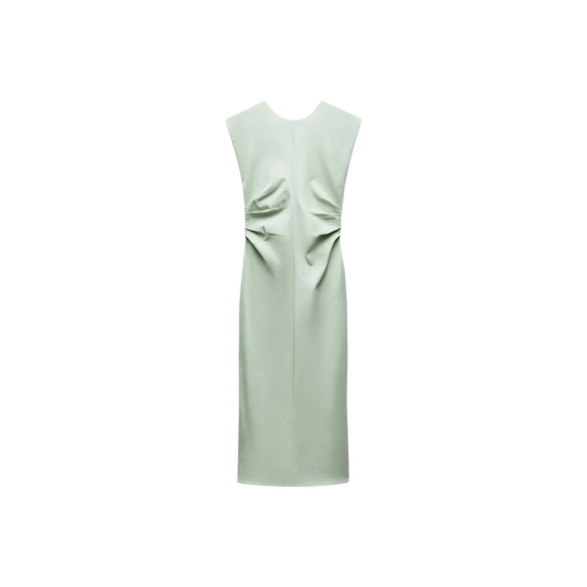 ZARA Sleeveless Dress Women's Green