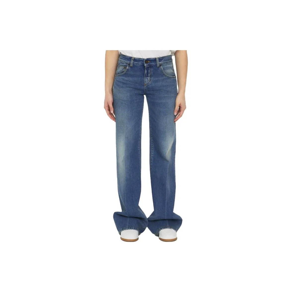 Missguided Petite Jean enduit à ourlet fendu Noir