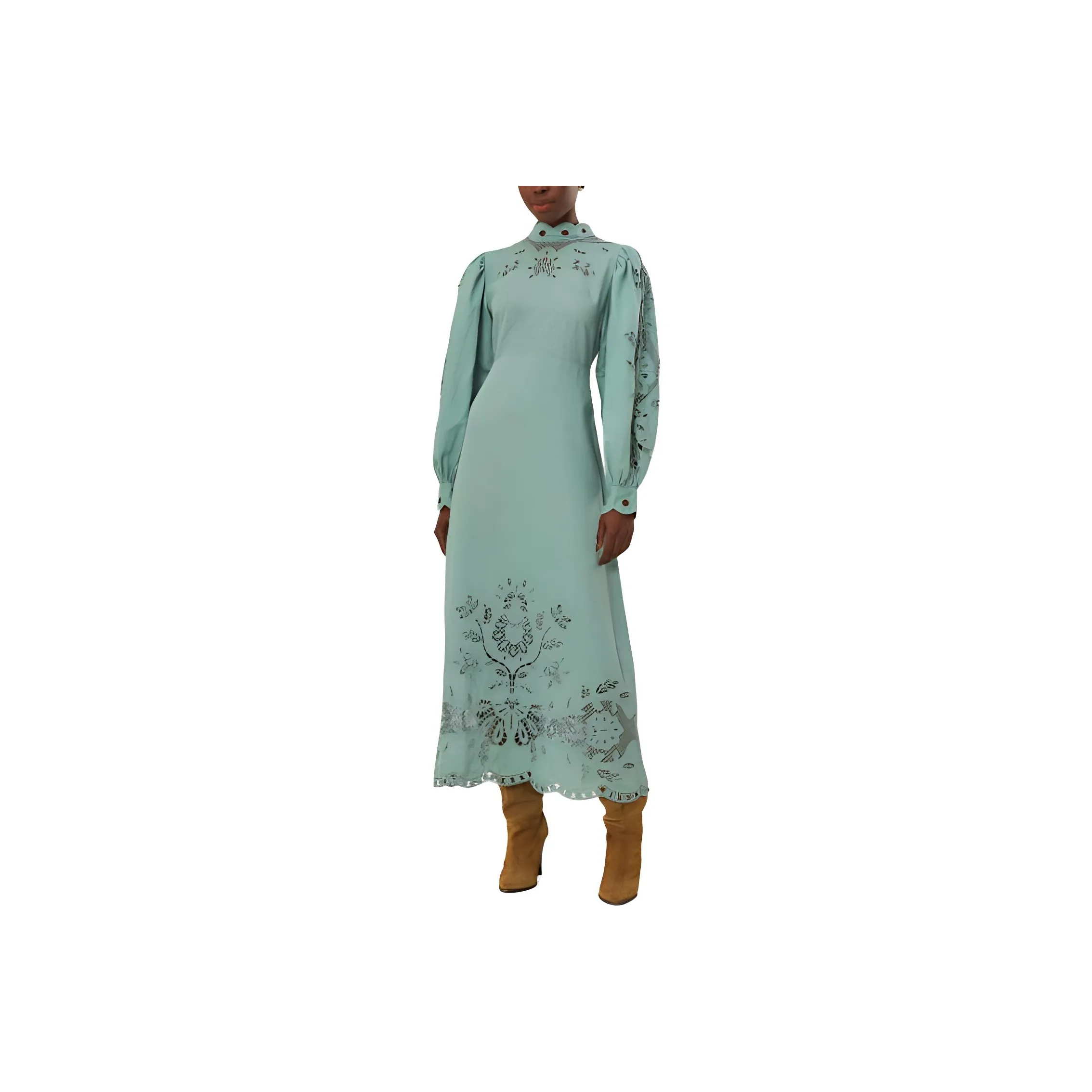 Farm Rio Long-Sleeved Dresses Women's Green