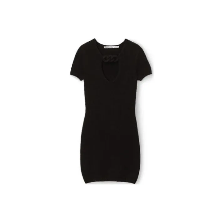 Alexander Wang Circle Cut Out Knit Mini Dress
