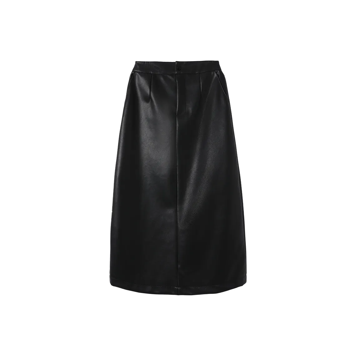 XIANGYING Кожа Длинная Юбка Женская Черная