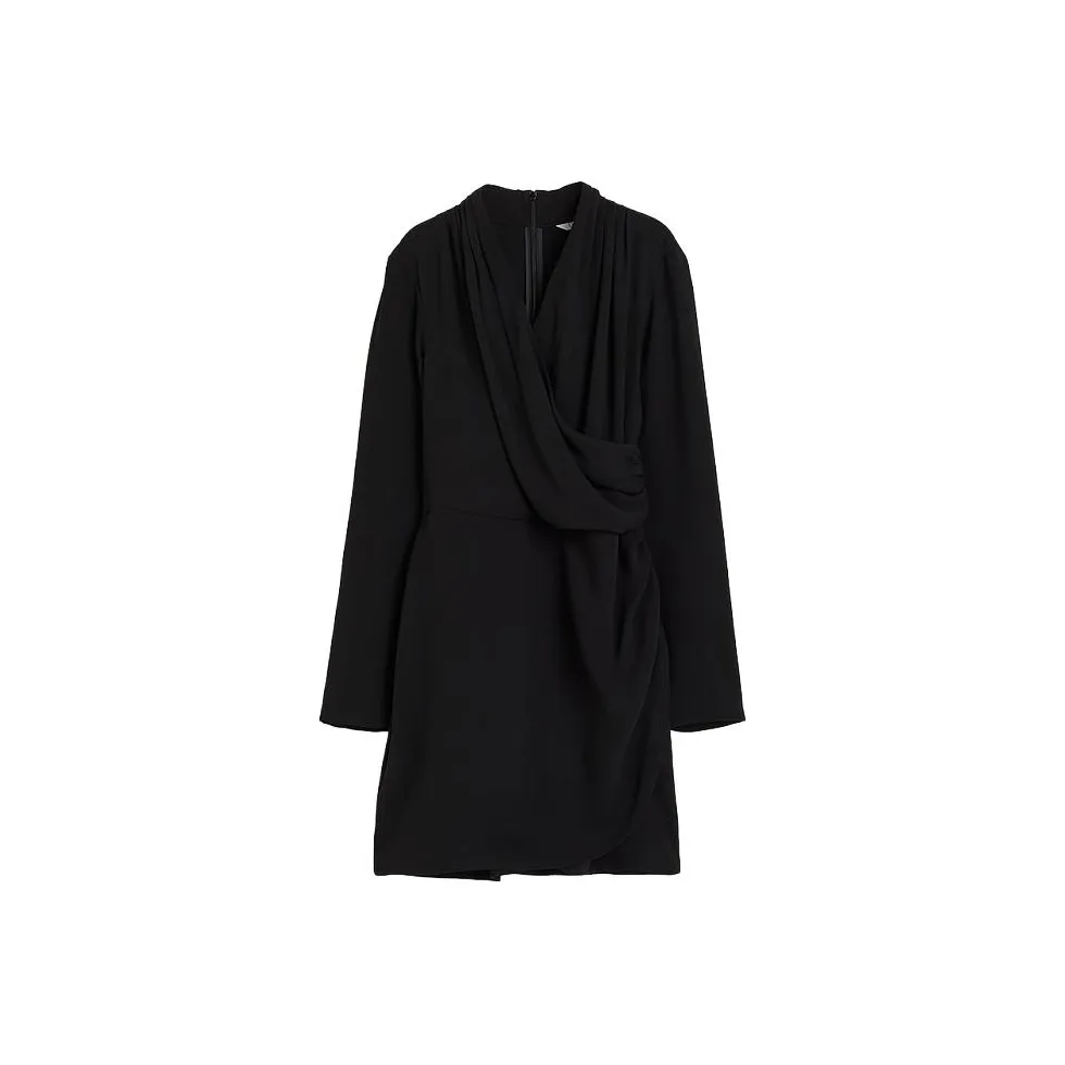 H&M Long Sleeved Dress Women's Black