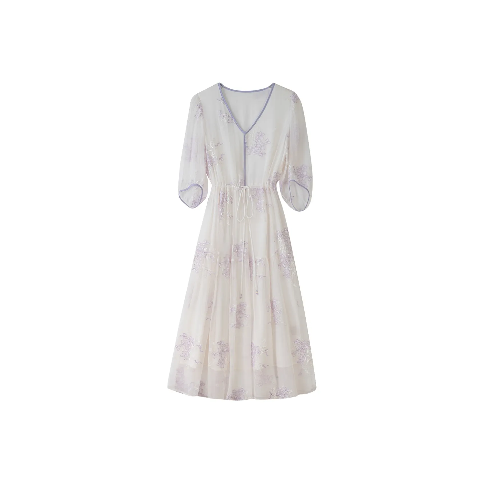 To The West Короткий рукав Платье Женское Белое