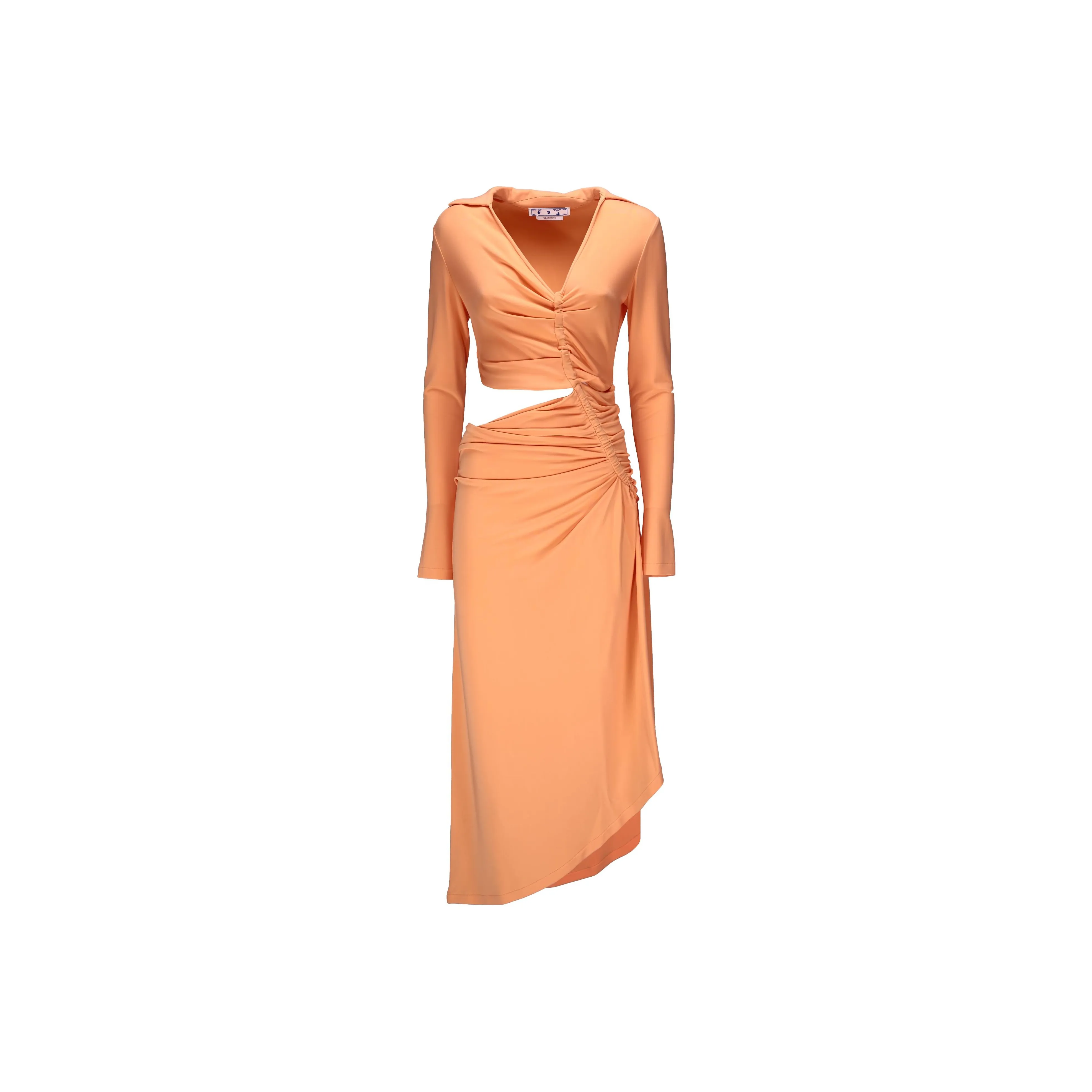 OFF WHITE Cut out Draped Dress
