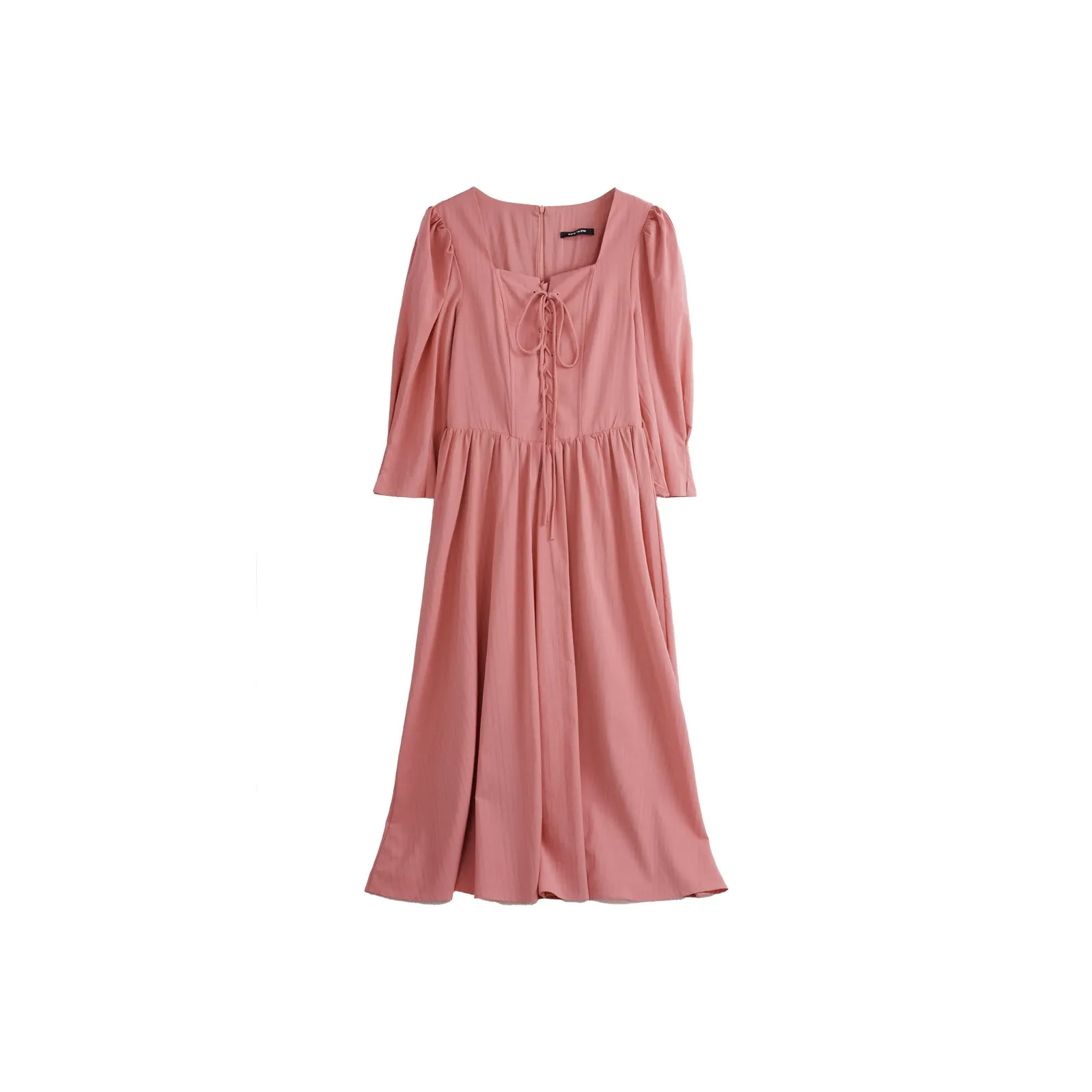 Olrain Long Sleeved Dresses Women's Coral Pink