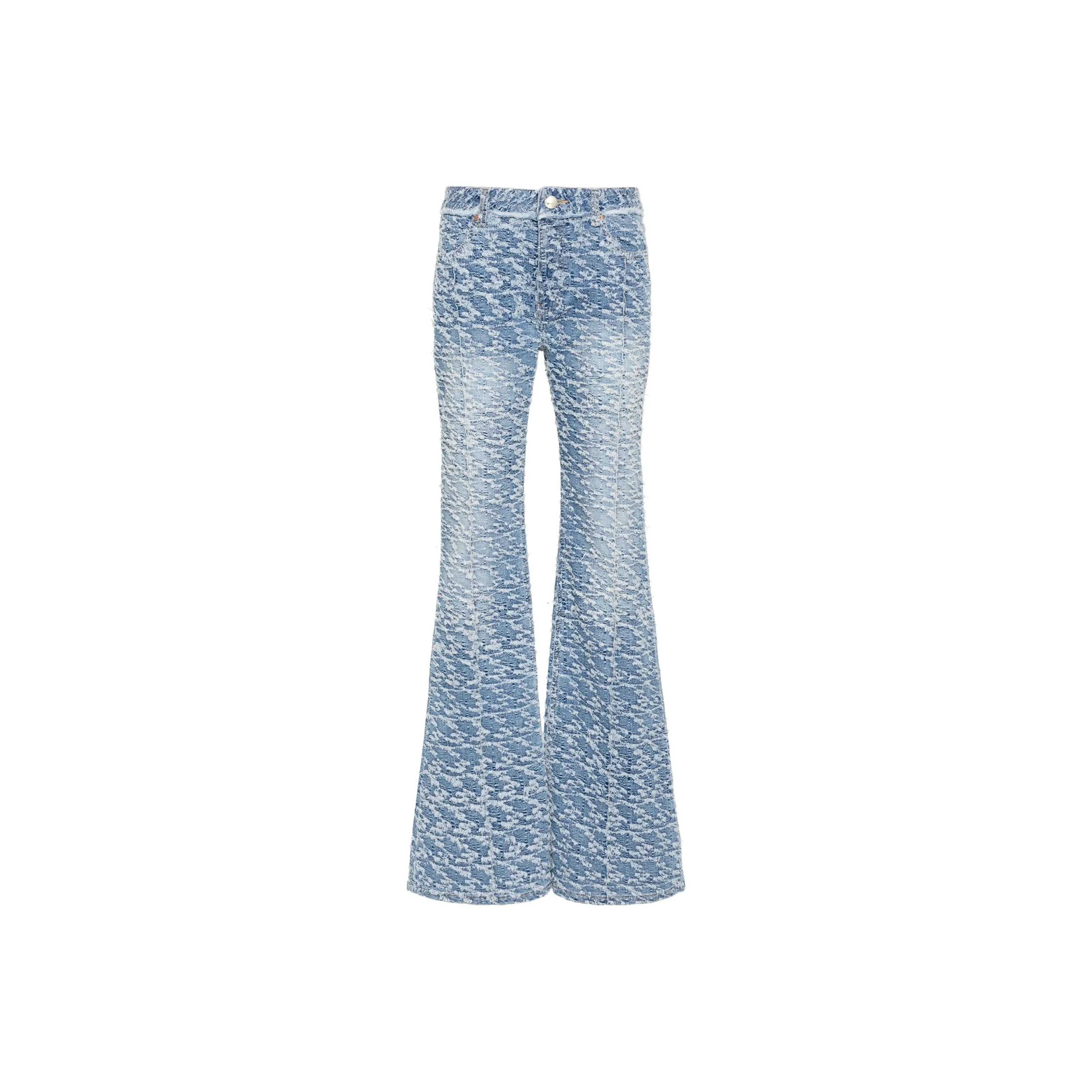 Women's Mica Denim Distressed Crew Fit Mom Jeans