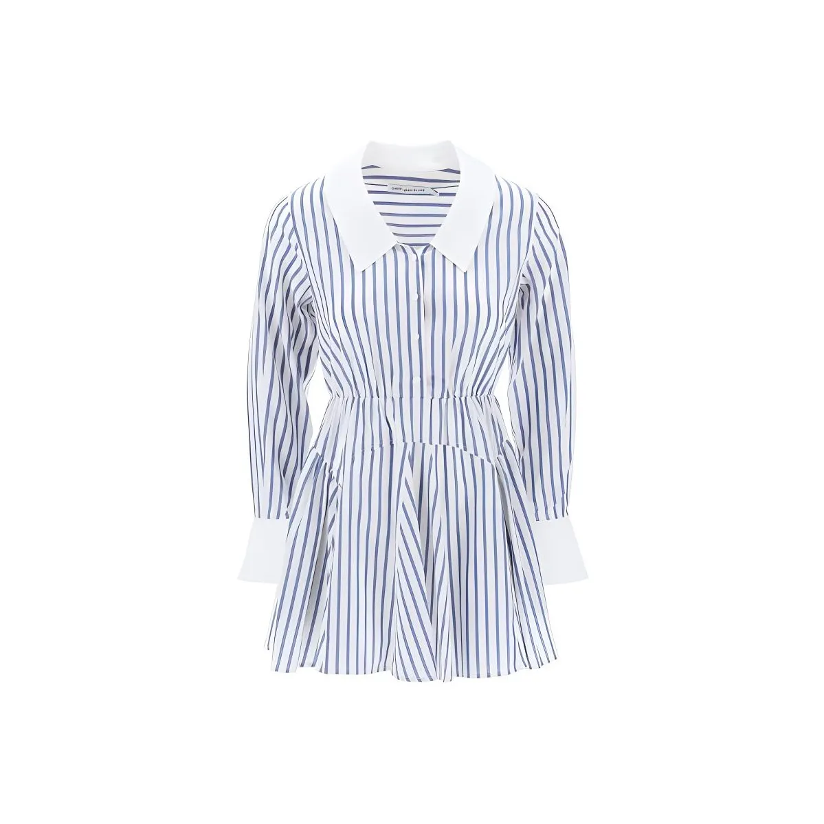 Self-portrait Striped Shirt Minidress