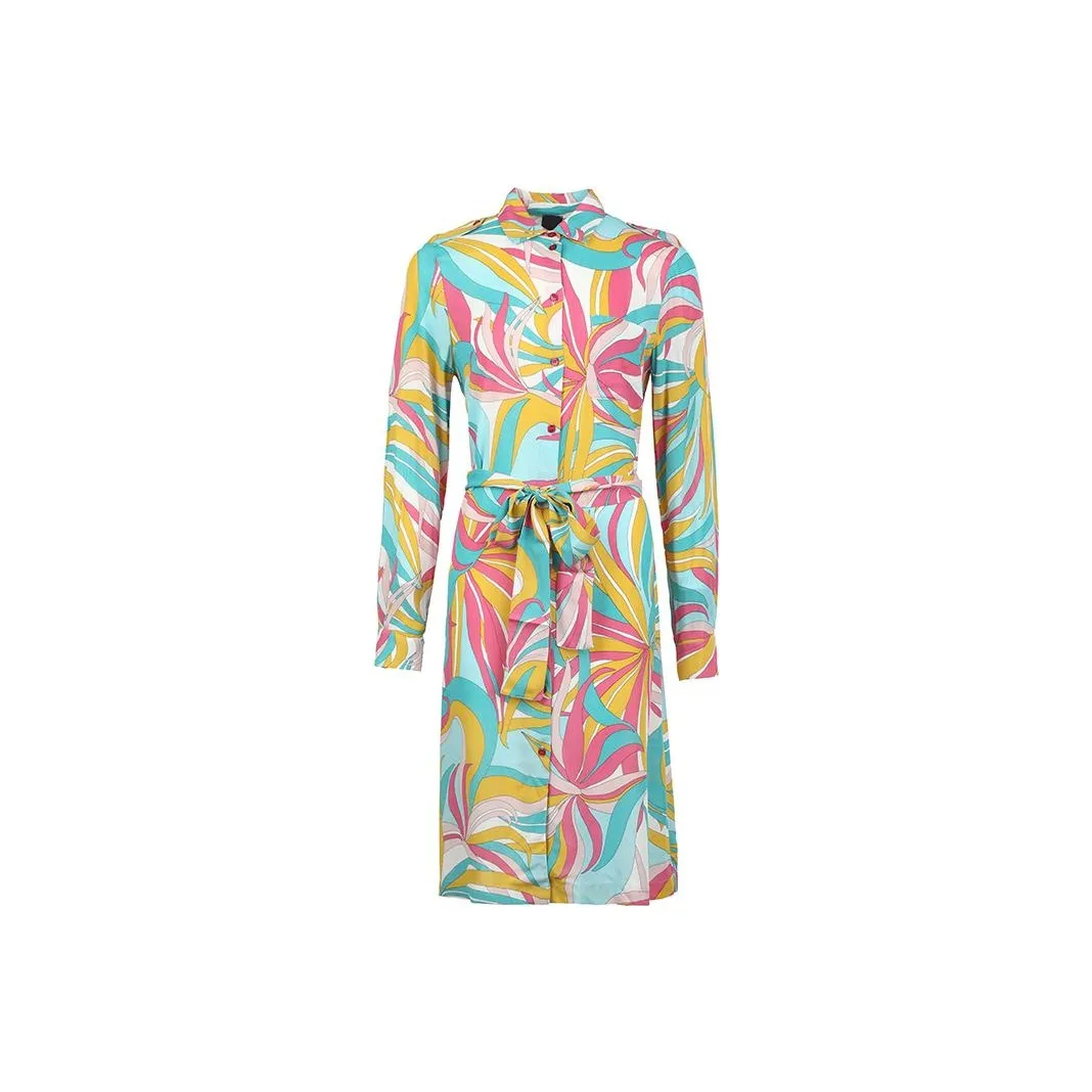 PINKO SS23 Длинное платье с длинными рукавами женское