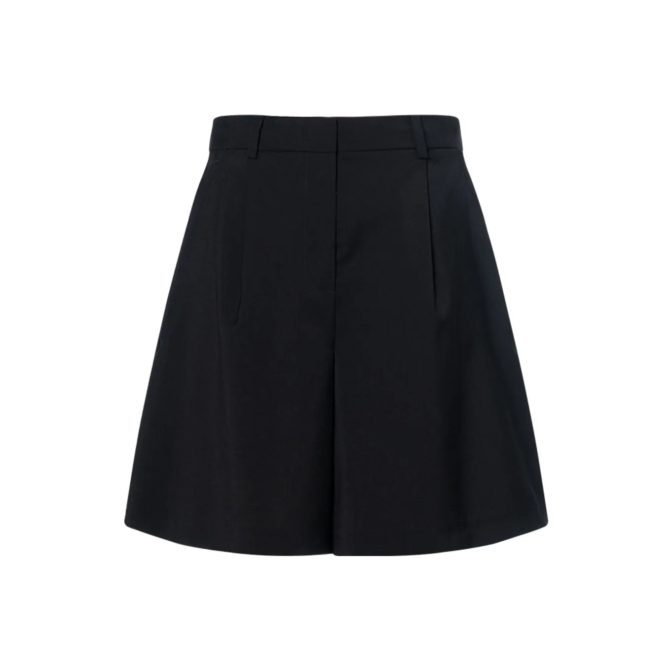 WEEKEND MaxMara SS25 Belbo Коллекция Шерстяные Шорты Повседневные Шорты Женские Черные