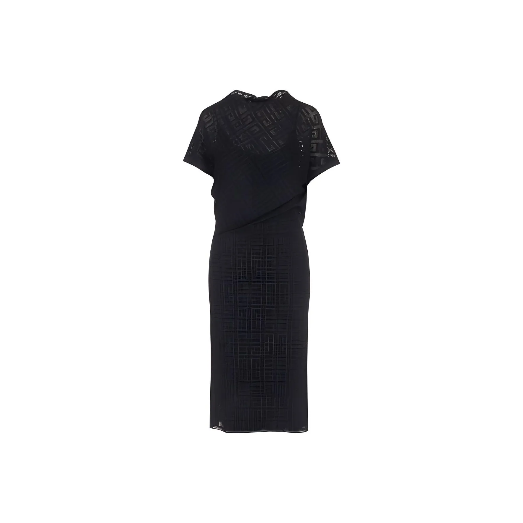Givenchy Monogrammed Sheer Detailed Dress