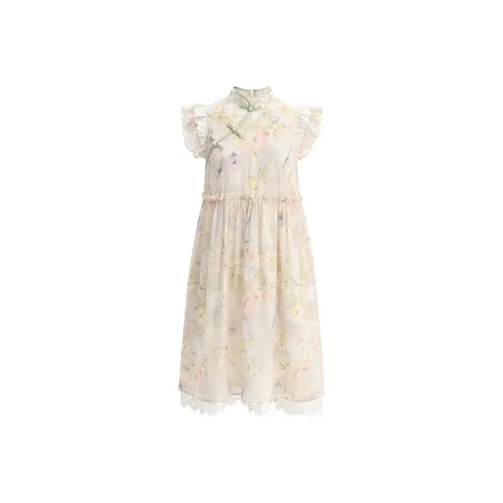 SNBL Short Sleeved Dresses Women's Apricot