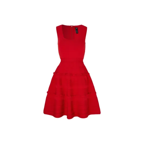 NEEDLE & THREAD Red Женские Платья без рукавов