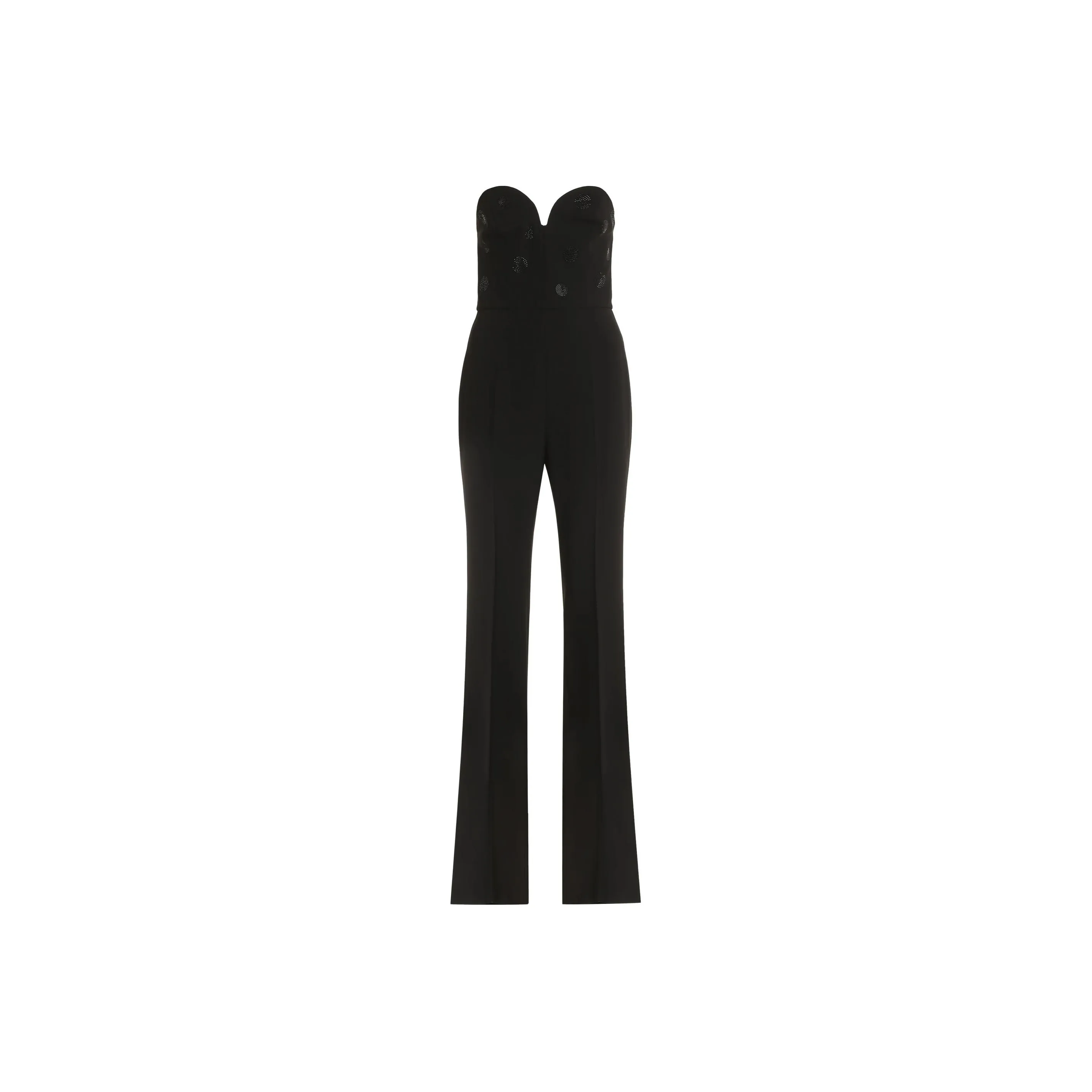 Max Mara Studio Belted Strapless Jumpsuit