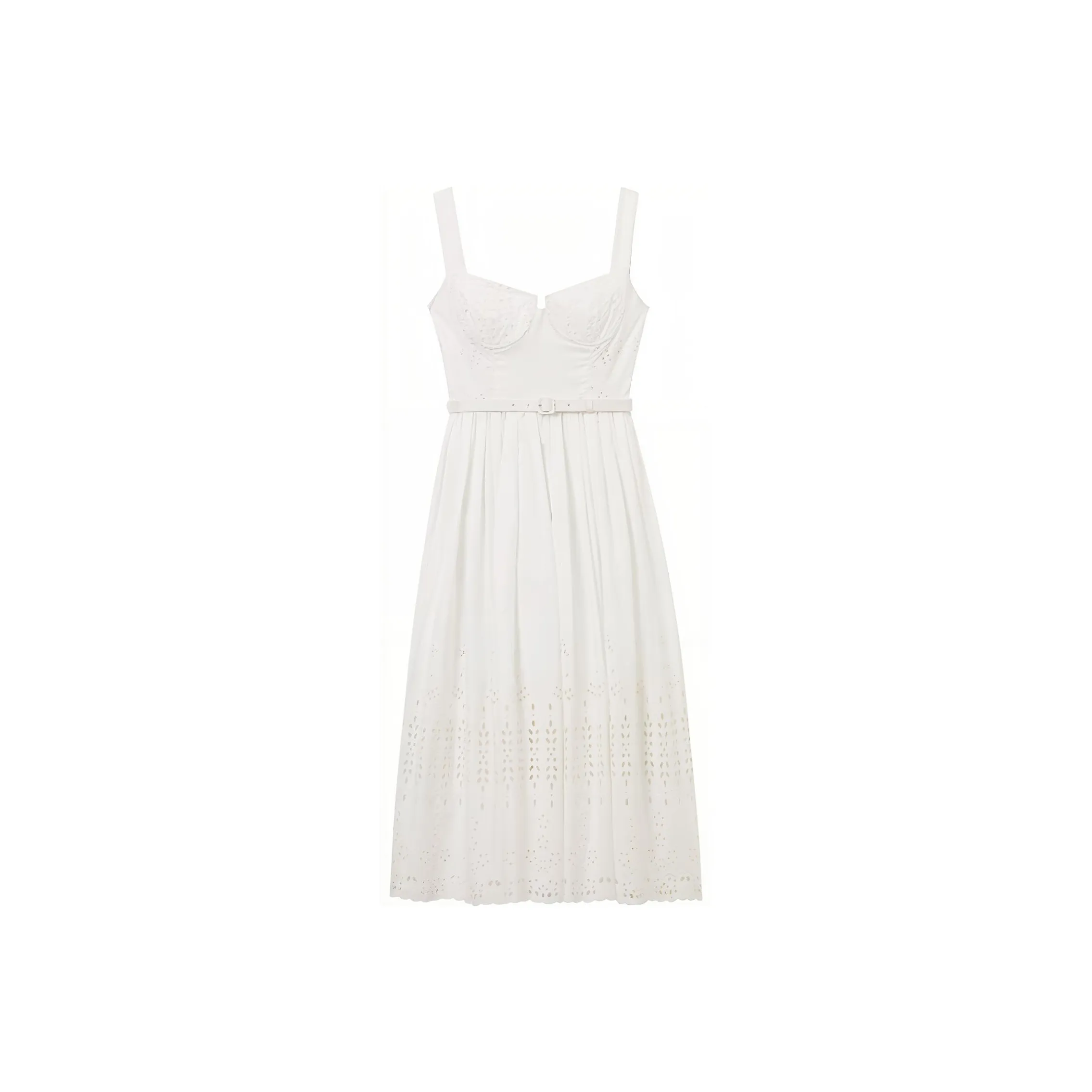 Self portrait Broderie Cotton Midi Dress