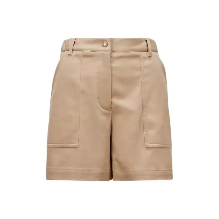 Moncler Logo Patch Pleated Shorts