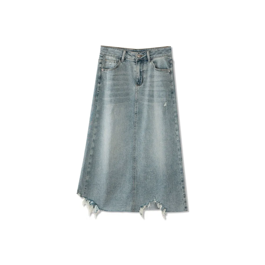 Merry City Denim Long Skirt Women's Medium Blue