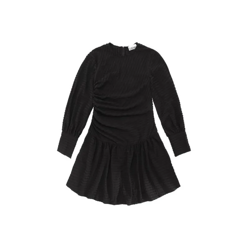 GANNI Long Sleeved Dresses Women's Black