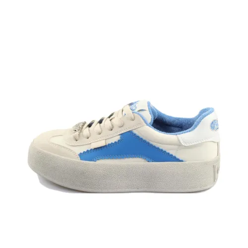 Buffalo Кроссовки для скейтбординга Low Top Крем/Синий Унисекс