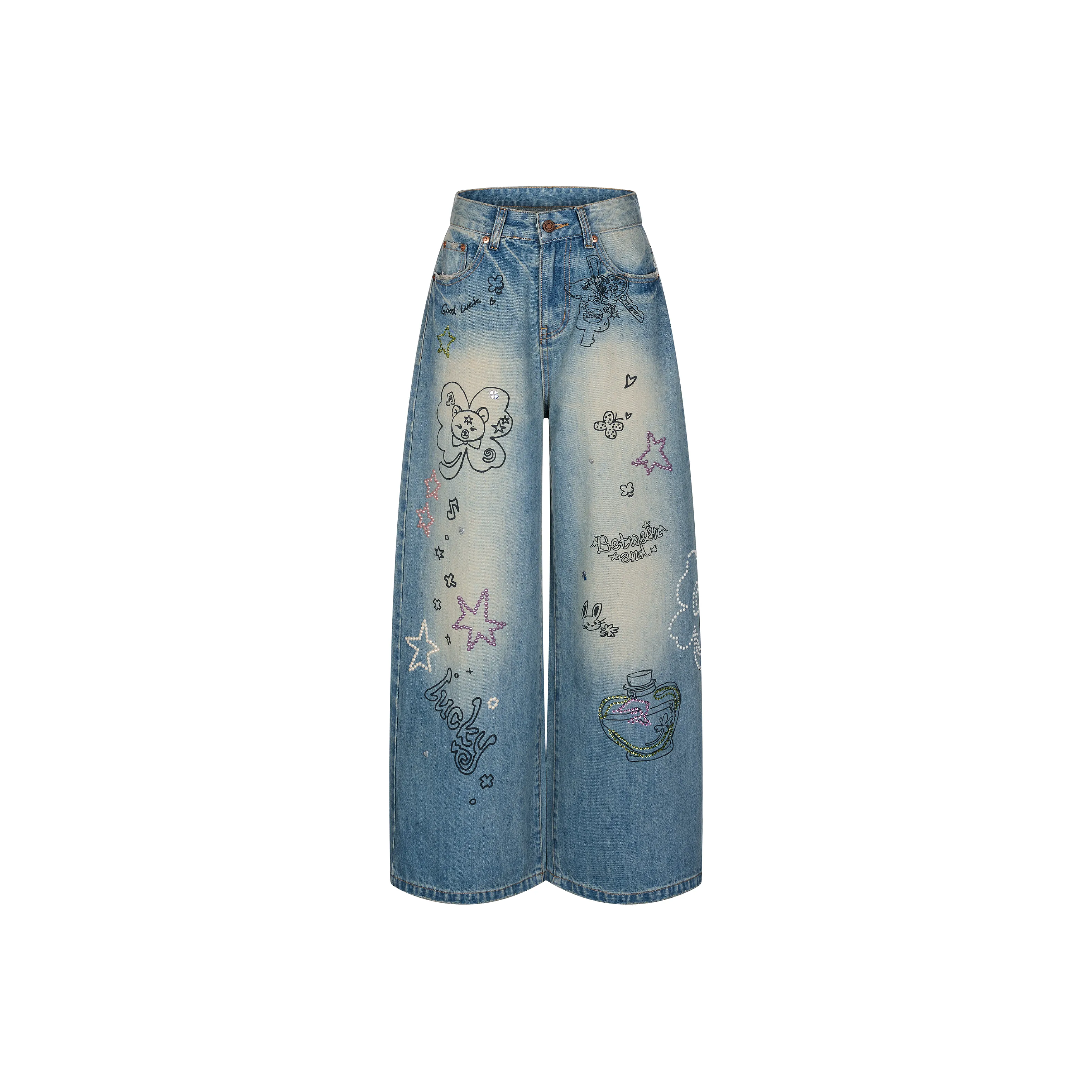 BETWEENAND Washable Jeans Women's